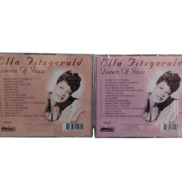 Vintage Ella Fitzgerald "Queen of Jazz" 4 CD Box Set-Cd's Sealed-1999 - Picture 9 of 14